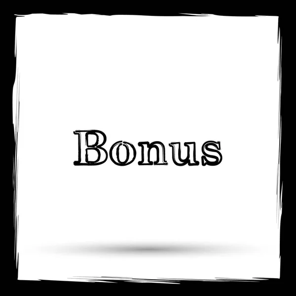 Icône Bonus Bouton Internet Sur Fond Blanc Conception Contour Imitant — Photo