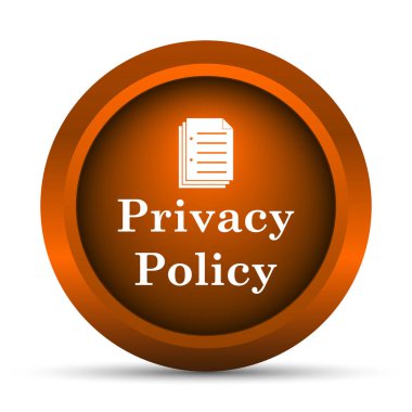 Gizlilik ilkesi simgesi. Beyaz arka plan üzerinde Internet düğmesi