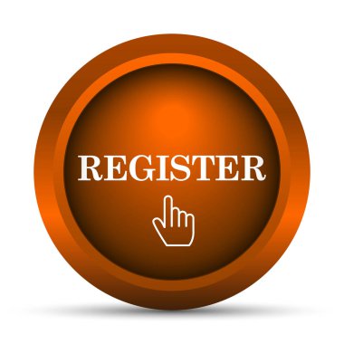 Kayıt simgesi. Beyaz arka plan üzerinde Internet düğmesi