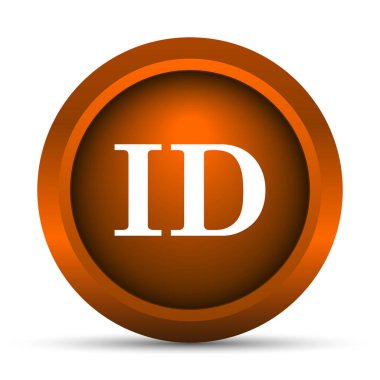 ID simgesi. Beyaz arka plan üzerinde Internet düğmesi