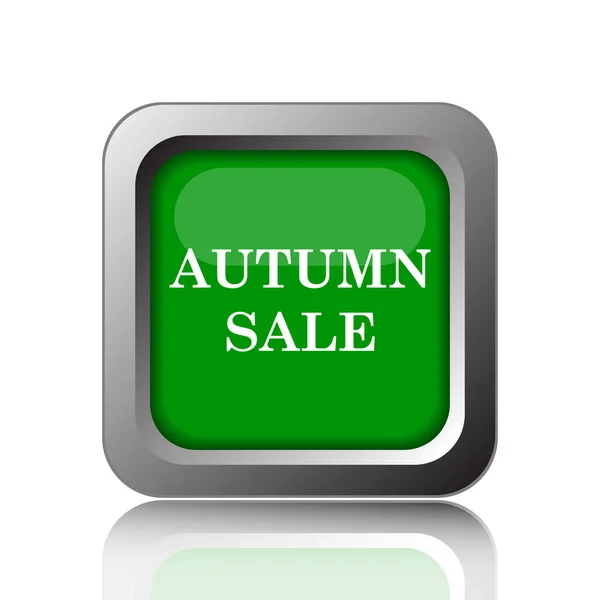 Autumn Sale Icon Internet Button Black Background — Stock Photo, Image