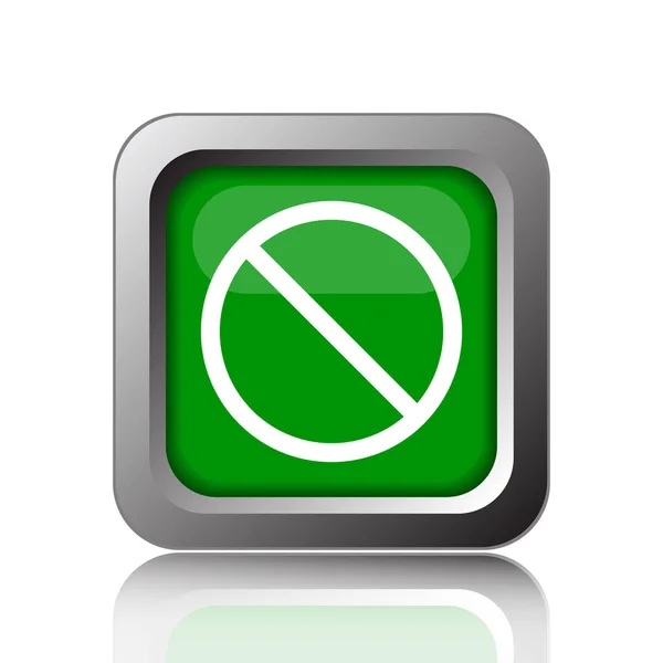 Forbidden icon — Stock Photo, Image