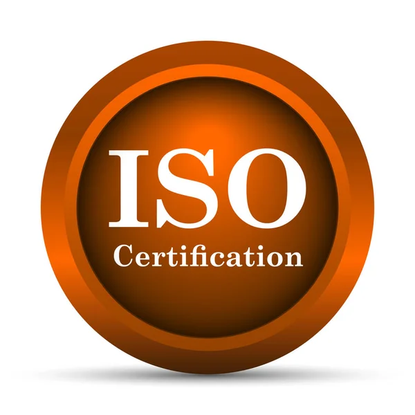 Ícone de certificação iso — Fotografia de Stock