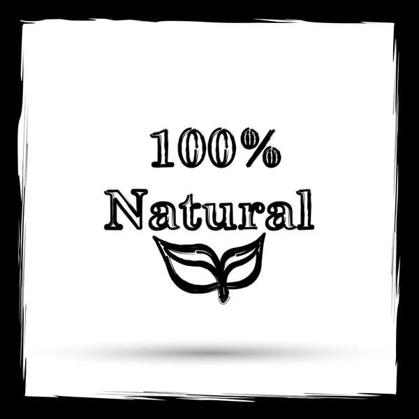 100% 自然のアイコン — ストック写真