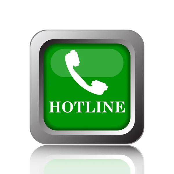 Hotline Symbol Internet Taste Auf Schwarzem Hintergrund — Stockfoto
