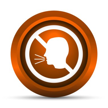 Konuşan bir simge yoktur. Beyaz arka plan üzerinde Internet düğmesi