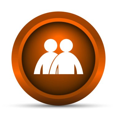 Forum simgesi. Beyaz arka plan üzerinde Internet düğmesi