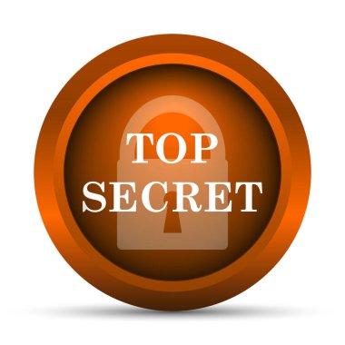 En iyi gizli simgesi. Beyaz arka plan üzerinde Internet düğmesi