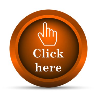 Burada simgesini tıklatın. Beyaz arka plan üzerinde Internet düğmesi