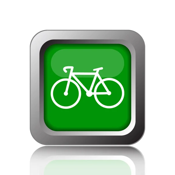 Het Pictogram Van Fiets Internet Knop Zwarte Achtergrond — Stockfoto