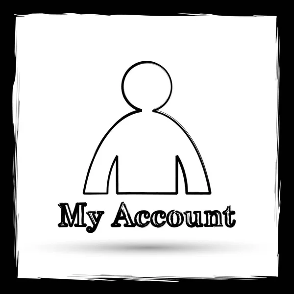 Mijn account-pictogram — Stockfoto