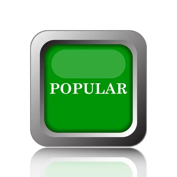 Populär Ikon Internet Knappen Svart Bakgrund — Stockfoto
