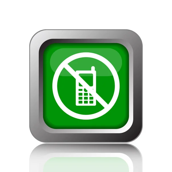 Mobile phone restricted icon — Stock Photo, Image