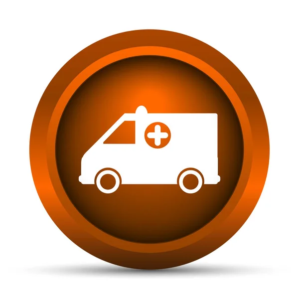 Ambulance Icon Internet Button White Background — Stock Photo, Image