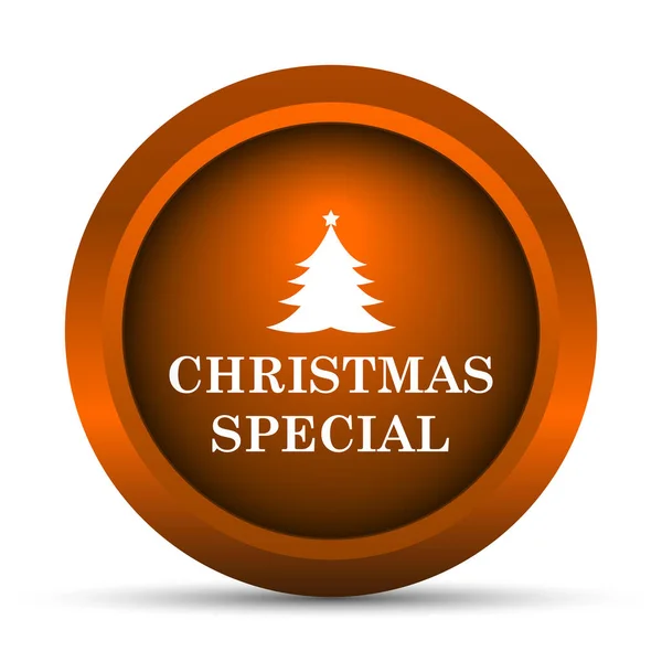 Vánoční Speciální Ikonou Internet Tlačítko Bílém Pozadí — Stock fotografie
