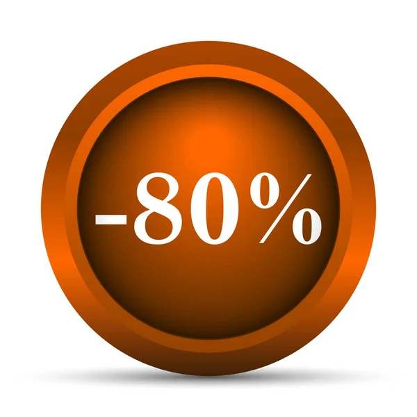 80 percent discount icon — Stock Photo, Image