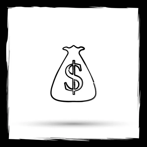 Dollar sack icon — Stock Photo, Image