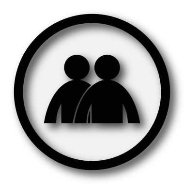 Forum simgesi. Beyaz arka plan üzerinde Internet düğmesi