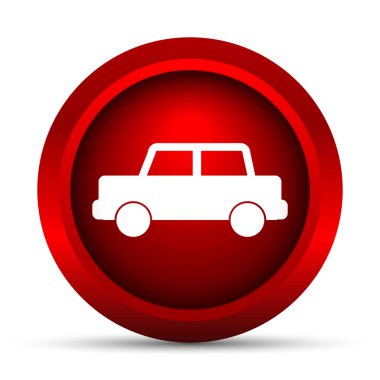 Araba simgesi. Beyaz arka plan üzerinde Internet düğmesi