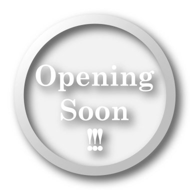 Yakında simge açılıyor. Beyaz arka plan üzerinde Internet düğmesi