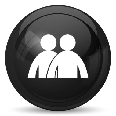 Forum simgesi. Beyaz arka plan üzerinde Internet düğmesi