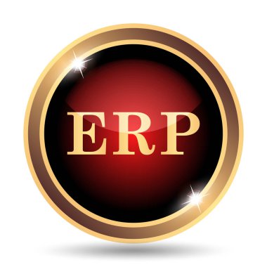 ERP simgesi. Beyaz arka plan üzerinde Internet düğmesi