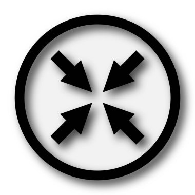 Çıkış tam ekran simgesini. Beyaz arka plan üzerinde Internet düğmesi