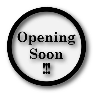 Yakında simge açılıyor. Beyaz arka plan üzerinde Internet düğmesi