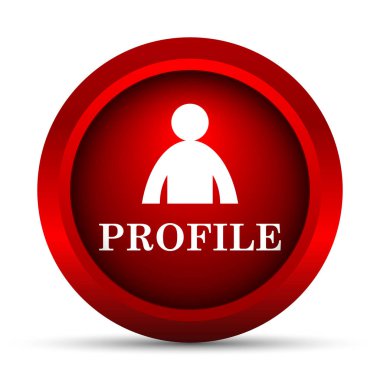 Profil simgesi. Beyaz arka plan üzerinde Internet düğmesi