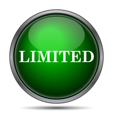 Sınırlı simgesi. Beyaz arka plan üzerinde Internet düğmesi