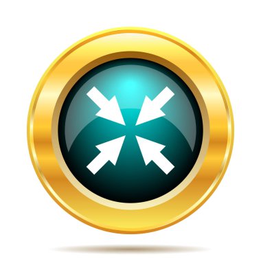 Çıkış tam ekran simgesini. Beyaz arka plan üzerinde Internet düğmesi