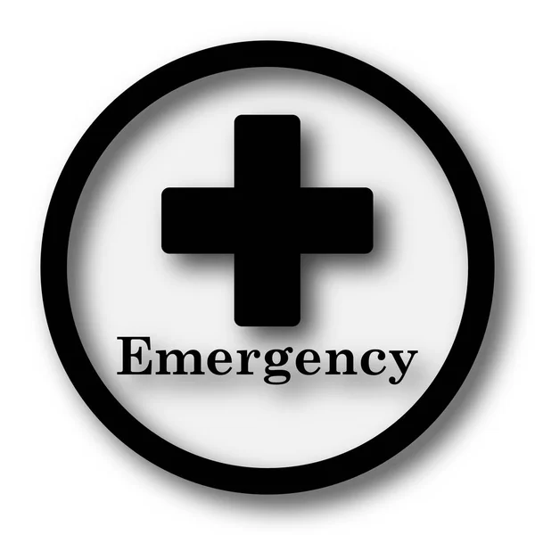 Emergency Icon Internet Button White Background — Stock Photo, Image