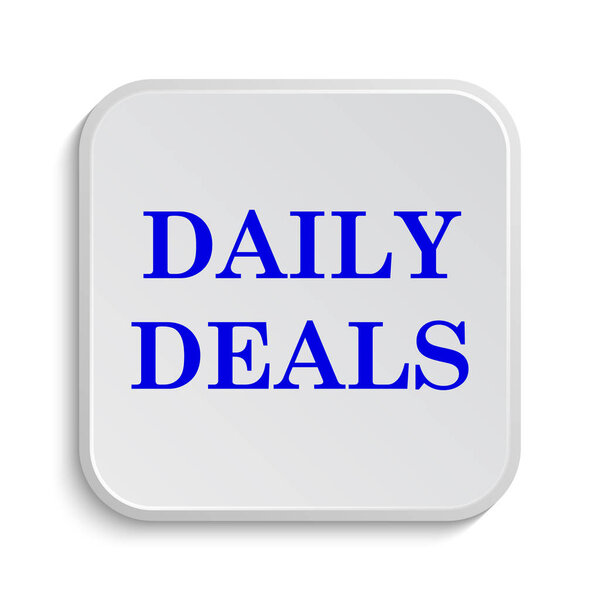 Daily deals icon. Internet button on white background
