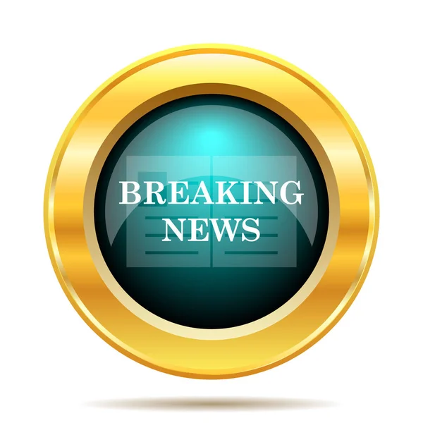 Breaking news icon — Stock Photo, Image