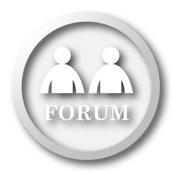 Forum Icon Internet Button White Background — Stock Photo, Image