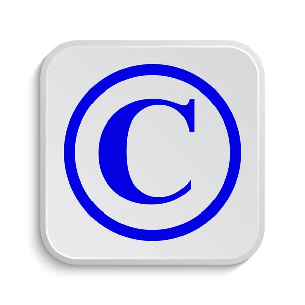 Икона Кнопка Интернет Белом Фоне — стоковое фото