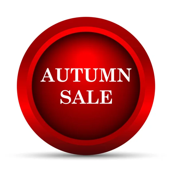 Autumn Sale Icon Internet Button White Background — Stock Photo, Image