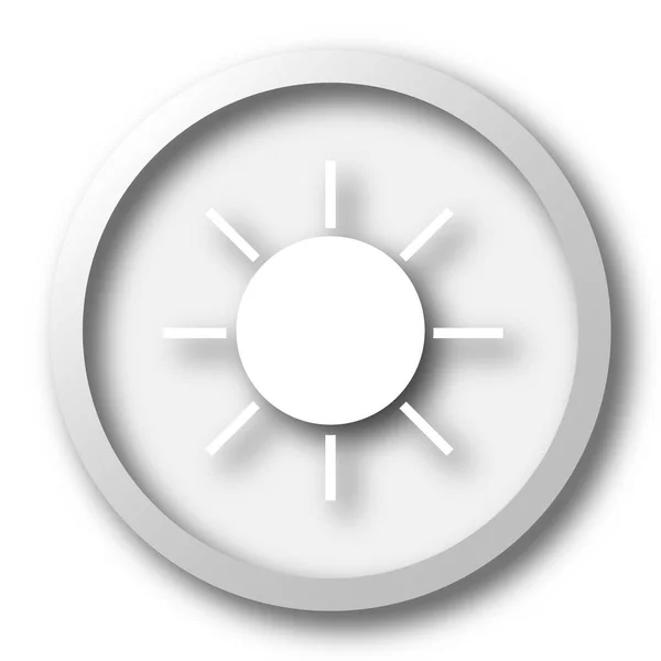 Icono Del Sol Botón Internet Sobre Fondo Blanco —  Fotos de Stock