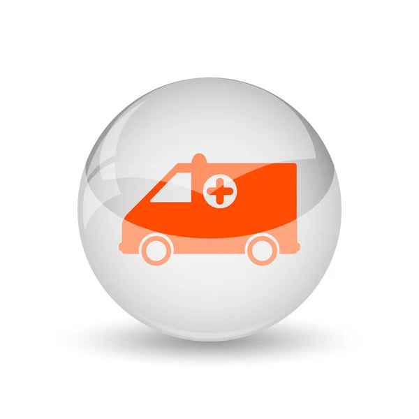 Ambulance Icon Internet Button White Background — Stock Photo, Image