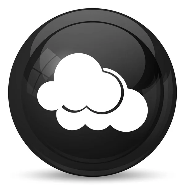 Clouds Icon Internet Button White Background — Stock Photo, Image