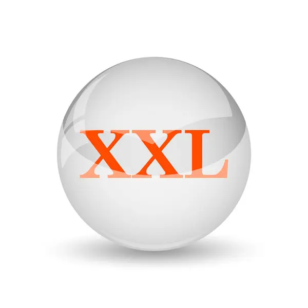 Ikona Xxl Przycisk Internet Białym Tle — Zdjęcie stockowe
