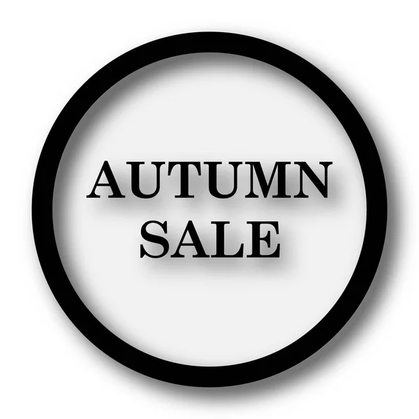 Autumn Sale Icon Internet Button White Background — Stock Photo, Image