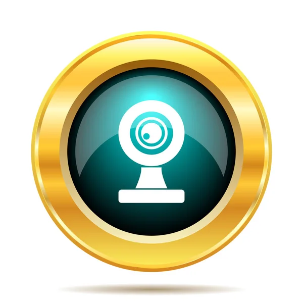 Webcam Icon Internet Button White Background — Stock Photo, Image