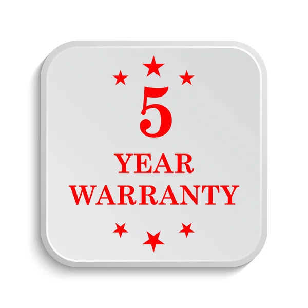 5 year warranty icon — Stock Photo, Image