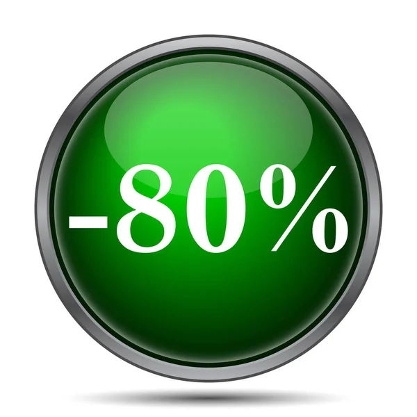 80 percent discount icon — Stock Photo, Image