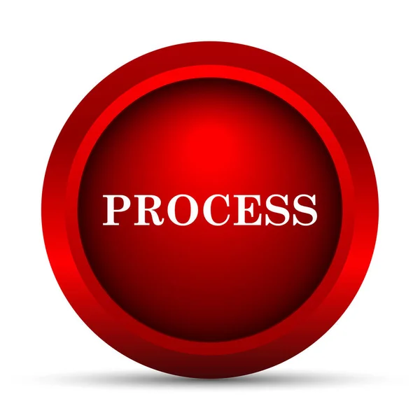プロセスのアイコン 白い背景の上のインター ネット ボタン — ストック写真