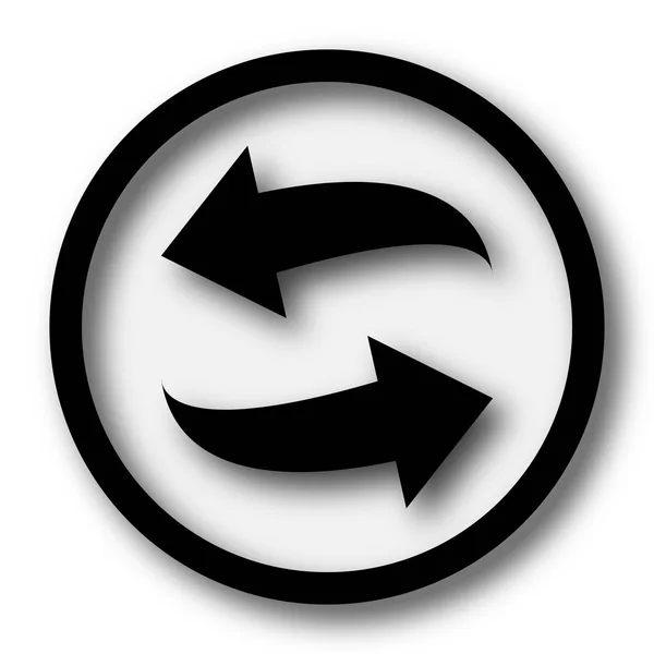 Rewap Icon Кнопка Интернет Белом Фоне — стоковое фото