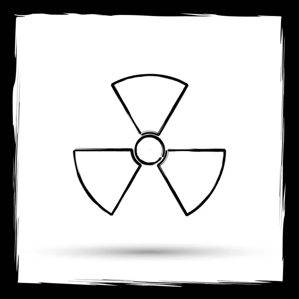 辐射图标 — 图库照片