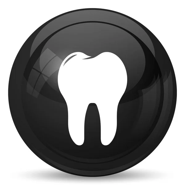Значок Зуба Інтернет Кнопки Білому Тлі — стокове фото