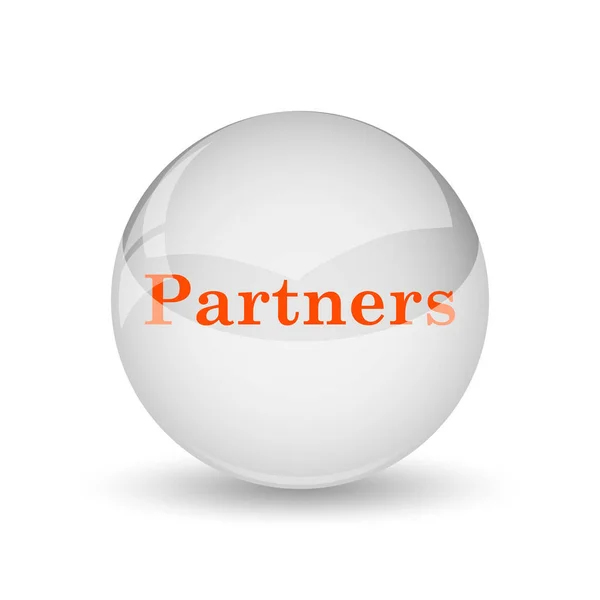 Partners Icon Internet Button White Background — Stock Photo, Image